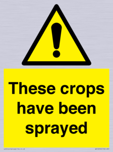 These crops have been sprayed